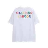Gallery Dept T Shirts Los Angeles Gallery Dept Short Sleeve Letter Printed Loose Top
