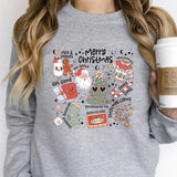Retro Christmas Sweatshirt Aesthetic Claus