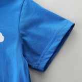 Boy T Shirt Summer Children's T-shirt Knitted Cotton Boys' round Neck