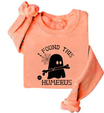I Found This Humerus Ghost Halloween Sweatshirt Humerus