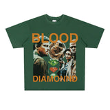Film Star T Shirt Loose Heavy American Retro Street Cotton T-shirt Men and Women