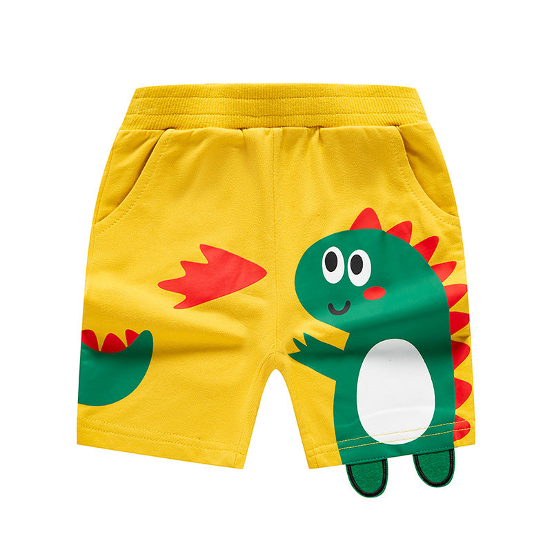 Boy Shorts Children's Shorts Baby Summer Clothing Three-Dimensional Dinosaur Children's Clothing Boys' Pants