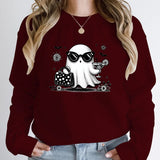 Halloween Ghost Print Pullover For Women New Hoodies