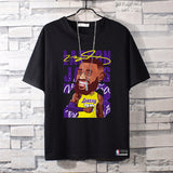 Basketball Sports T Shirt Kobe Short-Sleeved T-Shirt Men'S Cotton Student Korean Style Able Leisure Sports