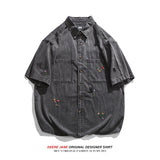 Men's Shirts Loose Denim Shirt Men's Summer Coat