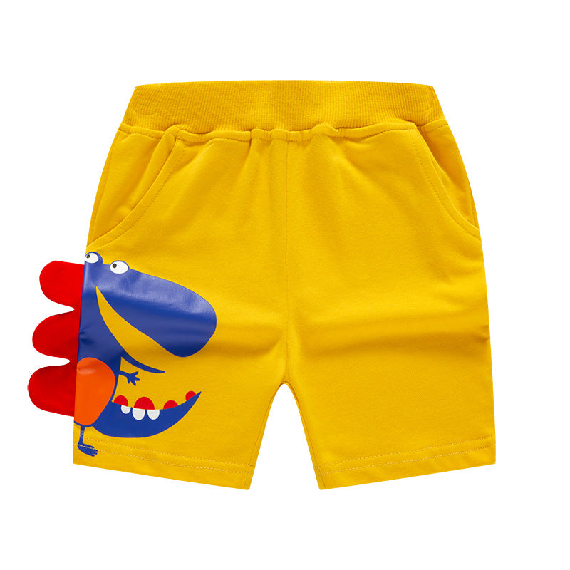 Boy Shorts Korean Style Children's Clothing Summer Three-Dimensional Dinosaur Children's Pants Baby Fifth Pants