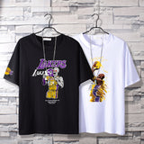 Basketball Sports T Shirt Nba Kobe No. 24 James No. 23 Short Sleeve T-Shirt Men Loose Leisure Sports