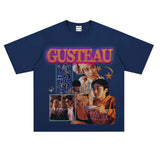 Film Star T Shirt Classic Movie Zhou Xingchi Short Sleeve American Retro T-shirt Men and Women