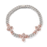 Chains fashion punk full of diamond crosses Cuban chain hiphop St. Valentine's Crosses