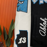 Off White Jacket Autumn/Winter OW Heavy Industries Cartoon Pattern Embroidered Woolen Jacket