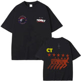 Cactus Jack Utopia Print T Shirt Short Sleeve Male  Cotton
