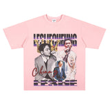 Film Star T Shirt Loose Heavy Retro Street Cotton American T-shirt Men and Women
