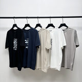 Cp Company T Shirts Summer Crew Neck Loose Short Sleeves