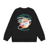 Casablanca Sweatshirts Crew neck sweater autumn and winter print men and women
