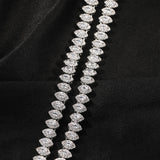 Chains Hip Hop Zircon Necklace ins Horse Eye Necklace Full of Diamonds Spectrum Royalty