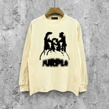 Purple Brand Long Sleeve T-Shirt Fashion Loose Long Sleeve Top