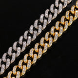Chains Hip Hop 12MM Copper Inlaid Zircon Cuban Necklace Royalty Spectrum