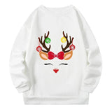 150kg Plus Size New Sweatshirts Christmas Reindeer Print