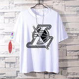Basketball Sports T Shirt Basketball James 23 Kobe No. 24 Cotton Short-Sleeved T-Shirt Male Student Loose