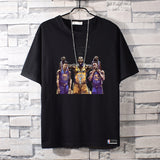 Basketball Sports T Shirt Summer Loose Short Sleeves T-Shirt Male Student Basketball Sports Lakers James