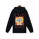 Casablanca Hoodie Autumn/Winter Rainbow Print Hooded Sweater