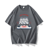Nasa T Shirt Loose Men'S And Women'S Short-Sleeved Couple T-Shirt
