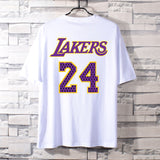 Basketball Sports T Shirt Nba Commemorative Kobe No. 24 Sweatshirt Student Short Sleeve T-Shirt Men'S Loose