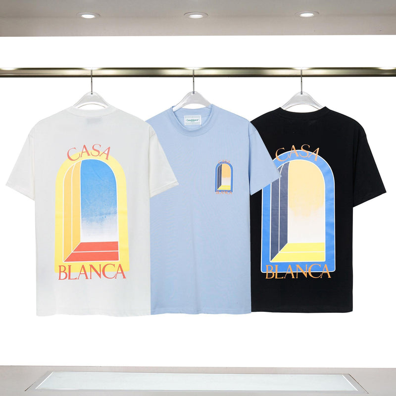 Casablanca T Shirts Fashion Casual Crew Neck Tee