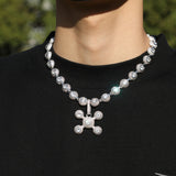 Chains Metal Wind Diamond Necklace Gold Plated Hip Hop St. Valentine's Spectrum