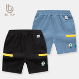 Boy Shorts Summer Children's Shorts Little Monster Embroidered Double Pocket Pants