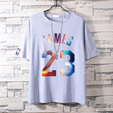 Basketball Sports T Shirt Cotton Short-Sleeved T-Shirt Men'S Sports Half Sleeve Nba Basketball Clothes Loose