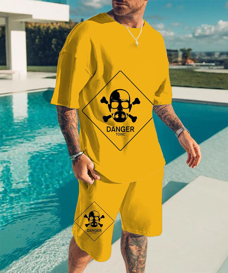 Heisenberg T Shirt T-Shirt Short Sleeve Suit 3d Deadly Poison Artist Printed Casual Sports