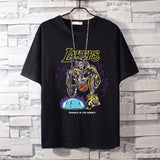 Basketball Sports T Shirt Short-Sleeved T-Shirt Men'S Lakers Kobe Loose Large Size Top Student