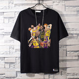 Basketball Sports T Shirt Summer Loose Short Sleeves T-Shirt Male Student Basketball Sports Lakers James