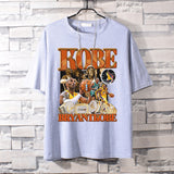 Basketball Sports T Shirt Pure Cotton Loose Short Sleeve T-Shirt Men'S Lakers Kobe Basketball Sports Half Sleeve Clothes