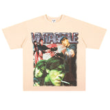 Film Star T Shirt Movie Fallen Angel Short Sleeve Loose Retro American Street T-shirt Men and Women