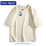 Nasa T Shirt Short-Sleeved T-Shirt Men'S Summer Student Loose All-Matching