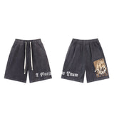 Godspeed Shorts Summer GOD Printed Letter Pattern Casual Loose Shorts