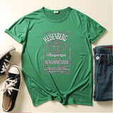 Heisenberg T Shirt American TV Series Deadly Poison Master Short Sleeve Printed T-shirt English Letters