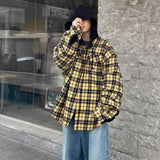 MIJKO Mens Jacket Plaid Hooded Jacket