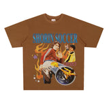 Film Star T Shirt Stephen Chow Short Sleeve American Retro T-shirt Men and Women