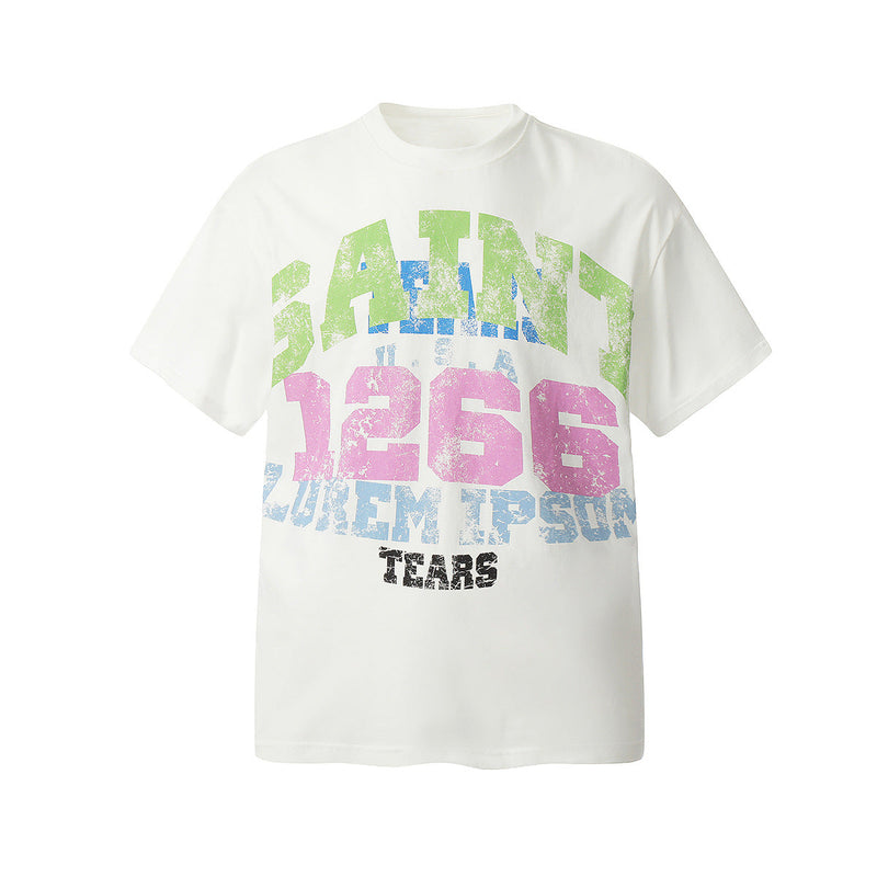 Unisex T-Shirts Saint Michael Vintage Loose T-Shirts