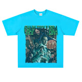 Film Star T Shirt Ace Agent Movie Short Sleeve Loose Retro American Print T-shirt