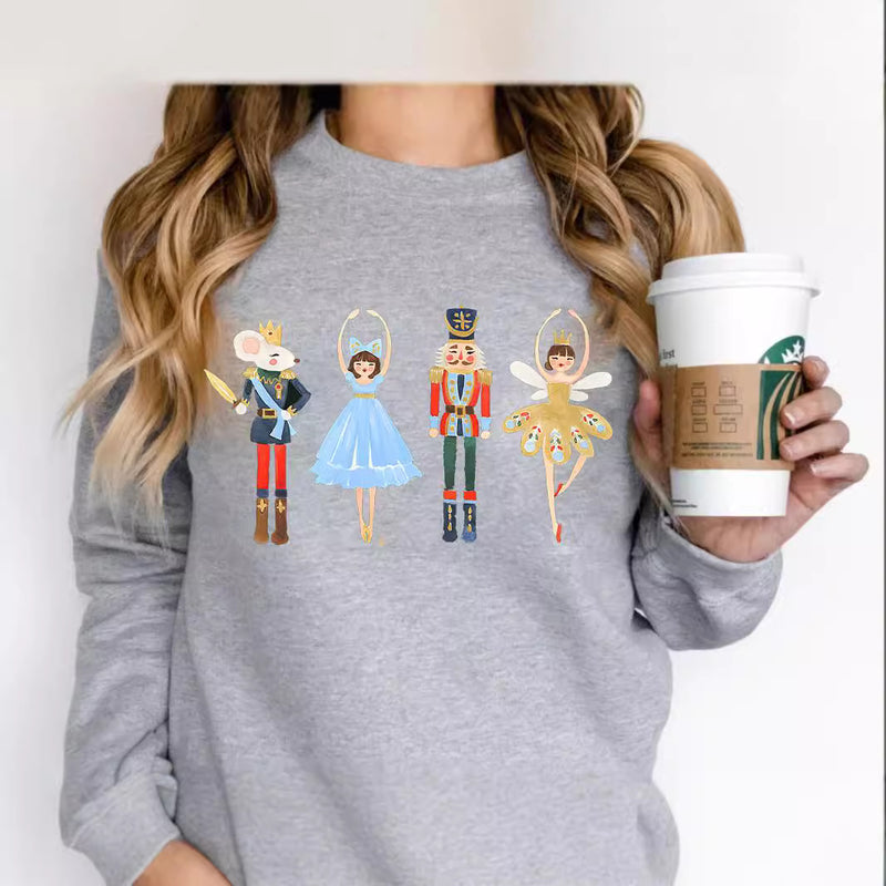 Nutcracker Christmas Sweatshirt Sugar Plum Fairy Pullover