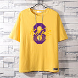 Basketball Sports T Shirt Commemorative Kobe No. 24 Short Sleeve T-Shirt Male Student Basketball Loose Sports