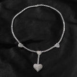 Chains Love Tennis Chain Necklace Copper Inlaid Zircon Spectrum Royalty