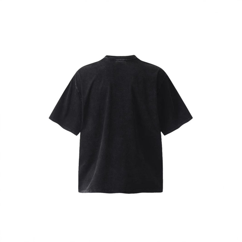 Mens T-shirts Tupac 2pac print vintage washed do old short sleeve T-shirt