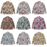 GUILTYPARTIES TIGER Shirts Tiger Totem Skull Long Sleeve Shirt
