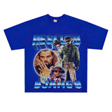 Film Star T Shirt Rescued Ginger Loose Retro Street American T-shirt Men and Women