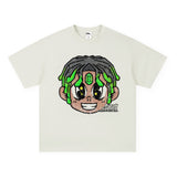 Vintage T-shirts Graffiti Trend Brand Cotton Short Sleeve T-Shirt